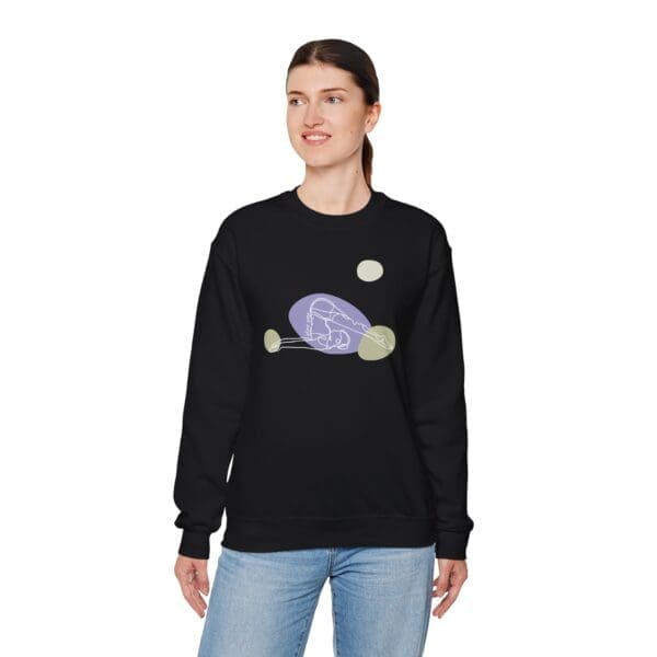 Plow Pose Aesthetic Yoga Crewneck Sweatshirt - Image 9