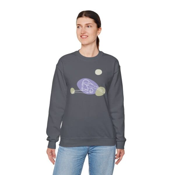 Plow Pose Aesthetic Yoga Crewneck Sweatshirt - Image 17
