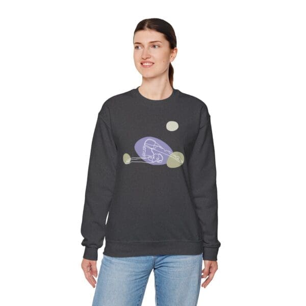 Plow Pose Aesthetic Yoga Crewneck Sweatshirt - Image 13