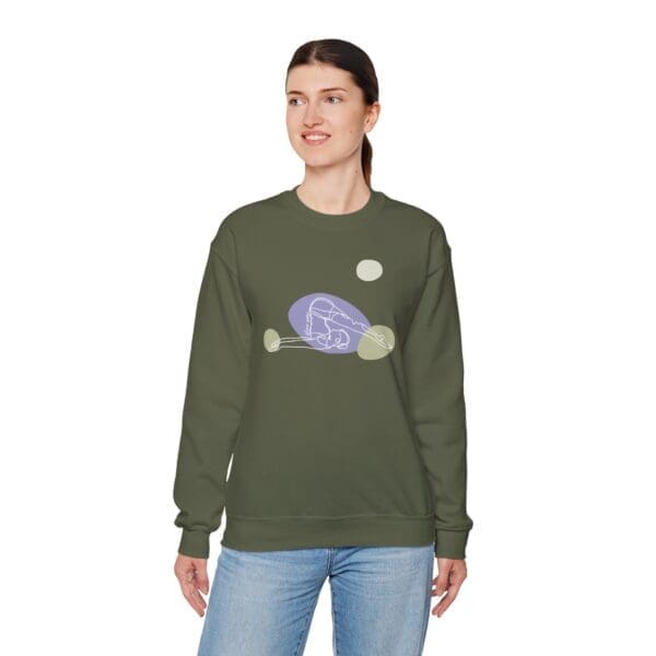 Plow Pose Aesthetic Yoga Crewneck Sweatshirt - Image 22