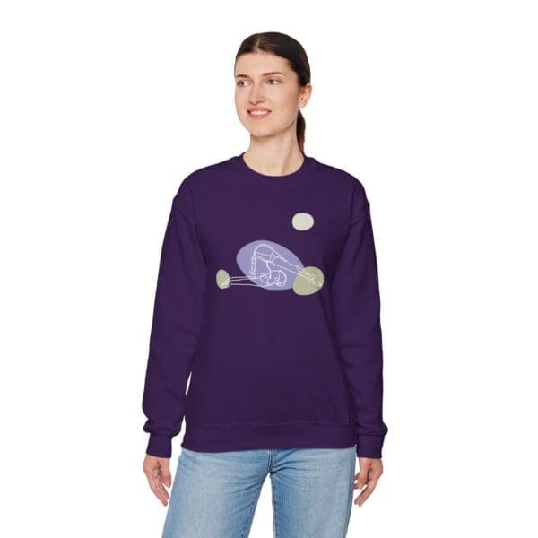 Plow Pose Aesthetic Yoga Crewneck Sweatshirt - Image 5