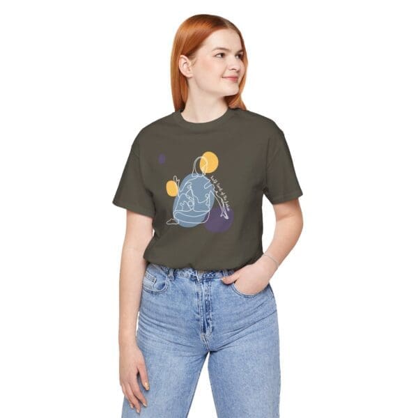 Half Lord of the Fishes Aesthetic Yoga Lightweight T-Shirt, Light - Image 5