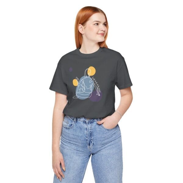 Half Lord of the Fishes Aesthetic Yoga Lightweight T-Shirt, Light - Image 13