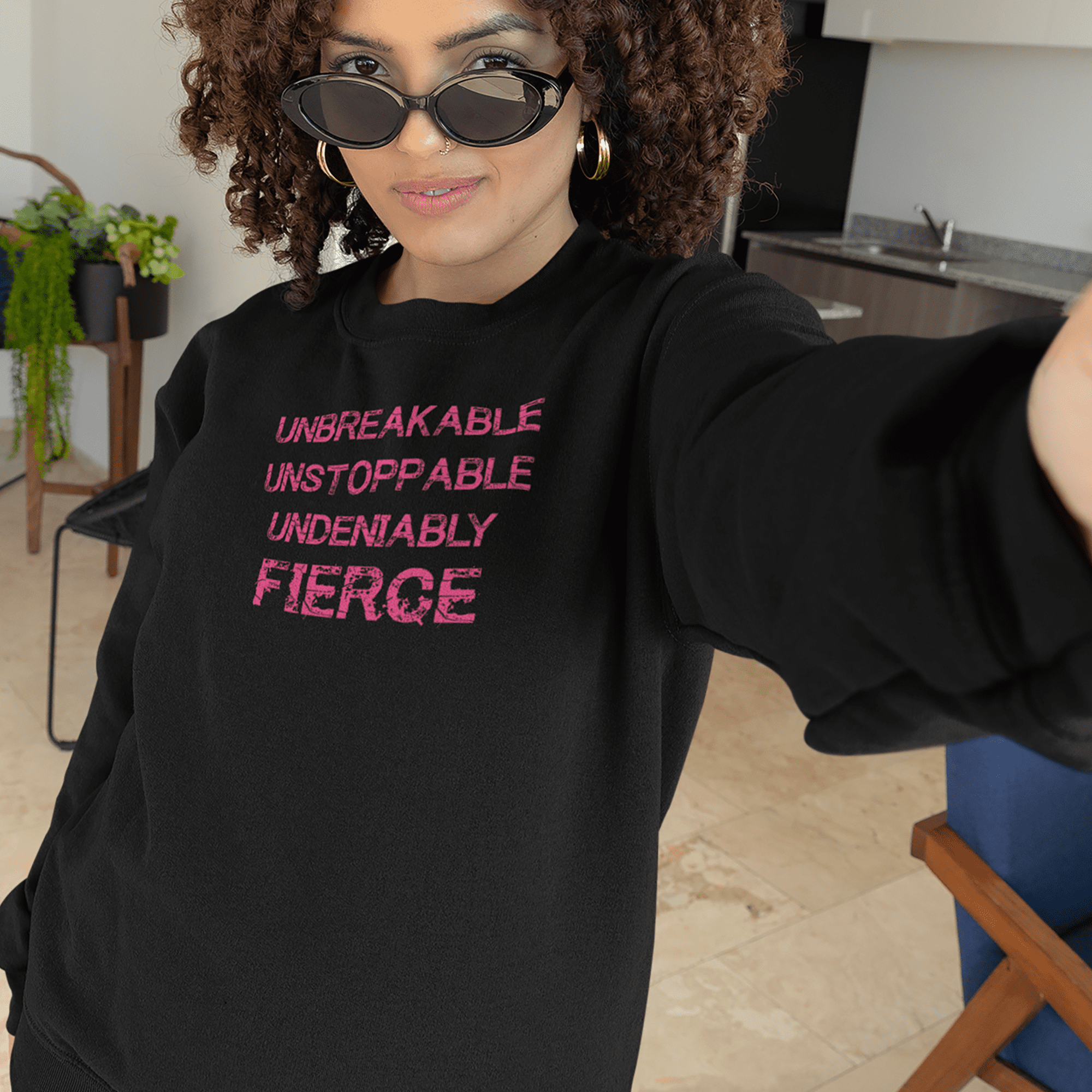 Unbreakable, Unstoppable, Undeniably Fierce Crewneck Sweatshirt