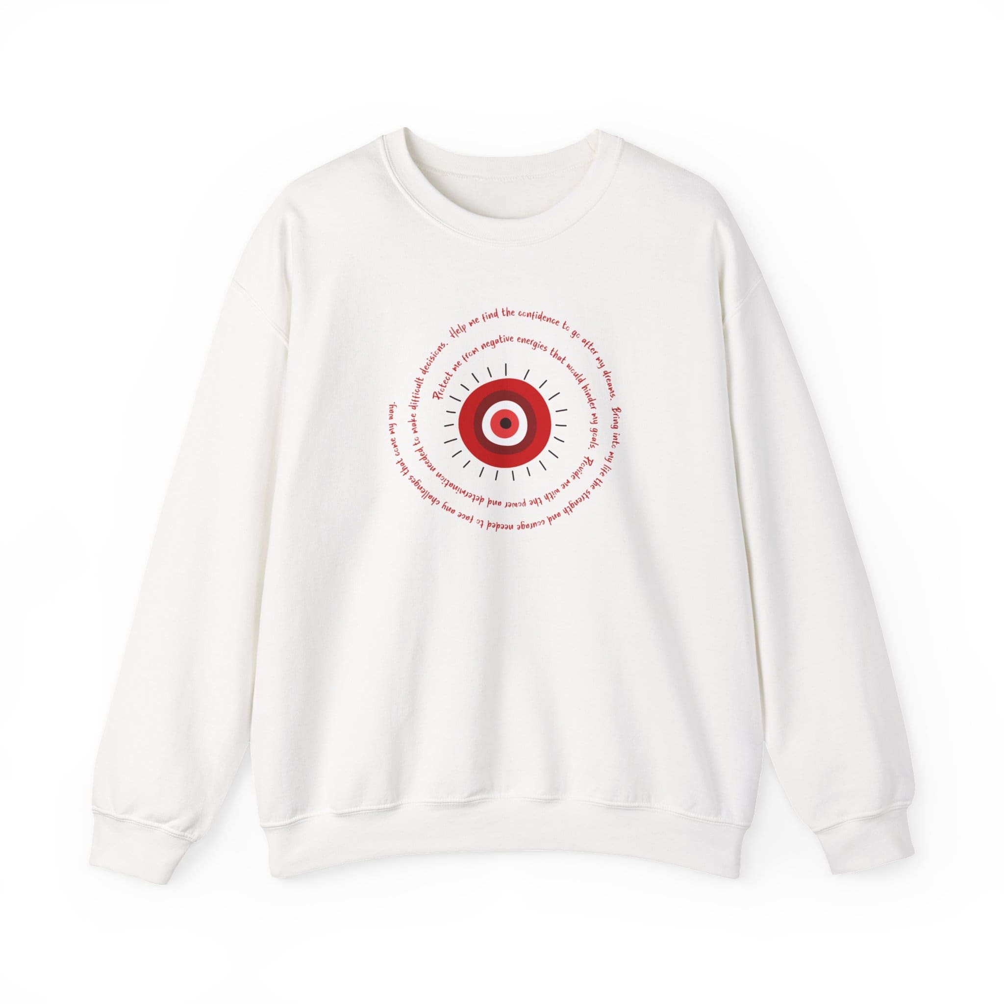 Red Evil Eye Protection Crewneck Sweatshirt - Image 19