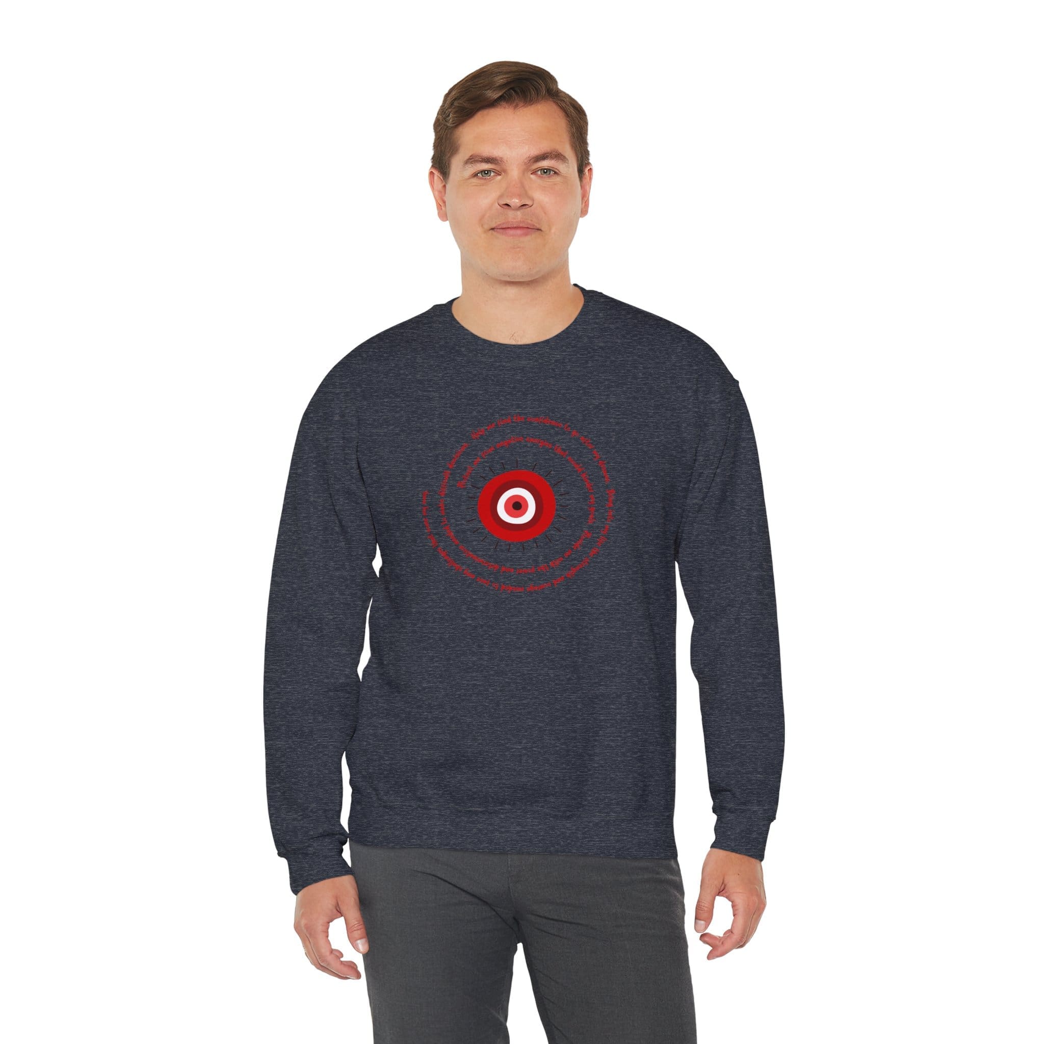 Red Evil Eye Protection Crewneck Sweatshirt - Image 6