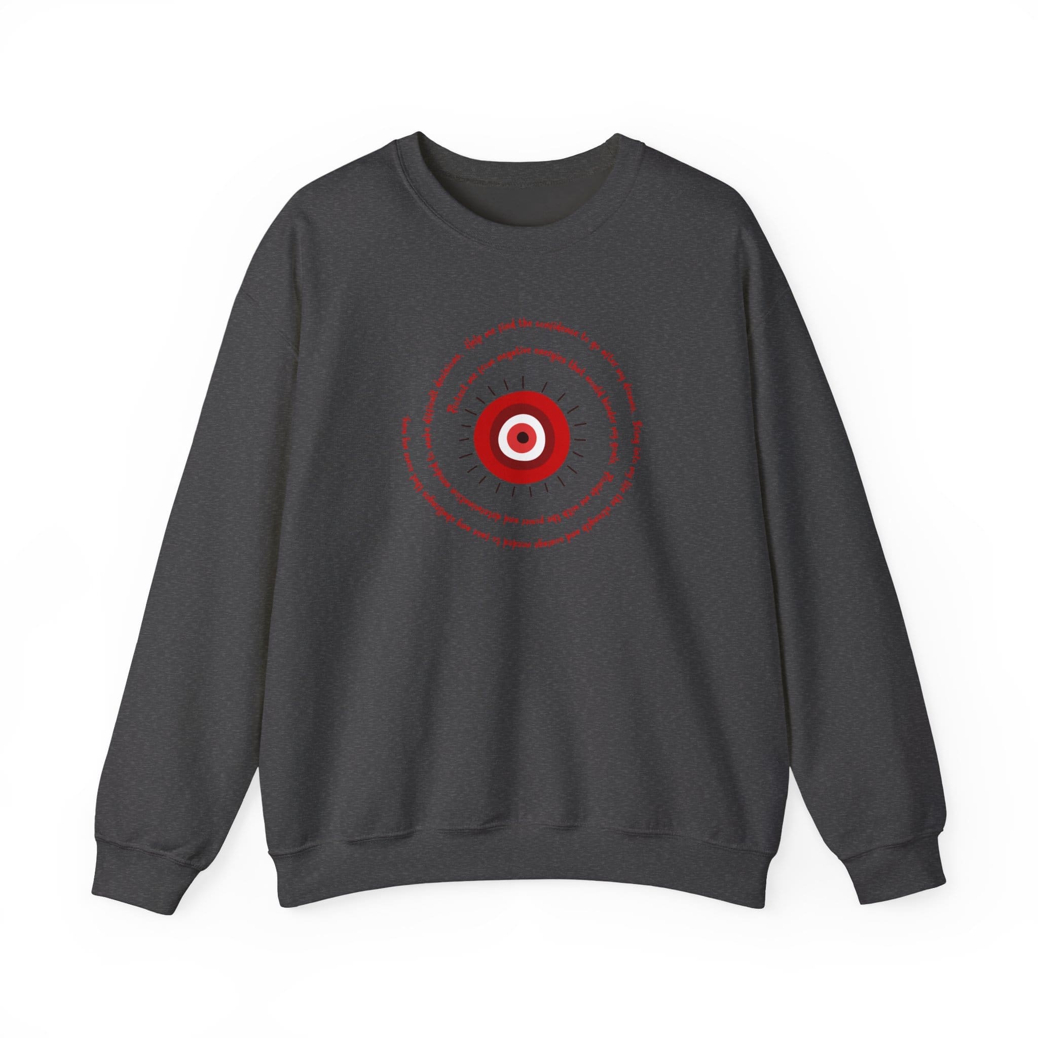 Red Evil Eye Protection Crewneck Sweatshirt - Image 11