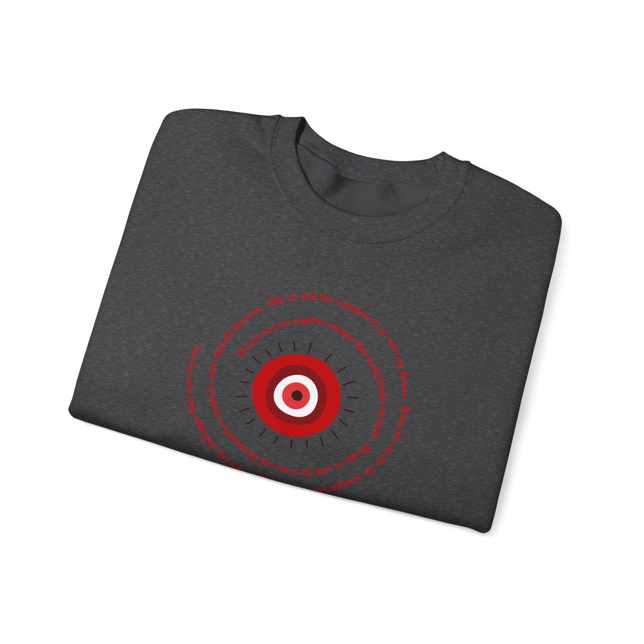 Red Evil Eye Protection Crewneck Sweatshirt - Image 12