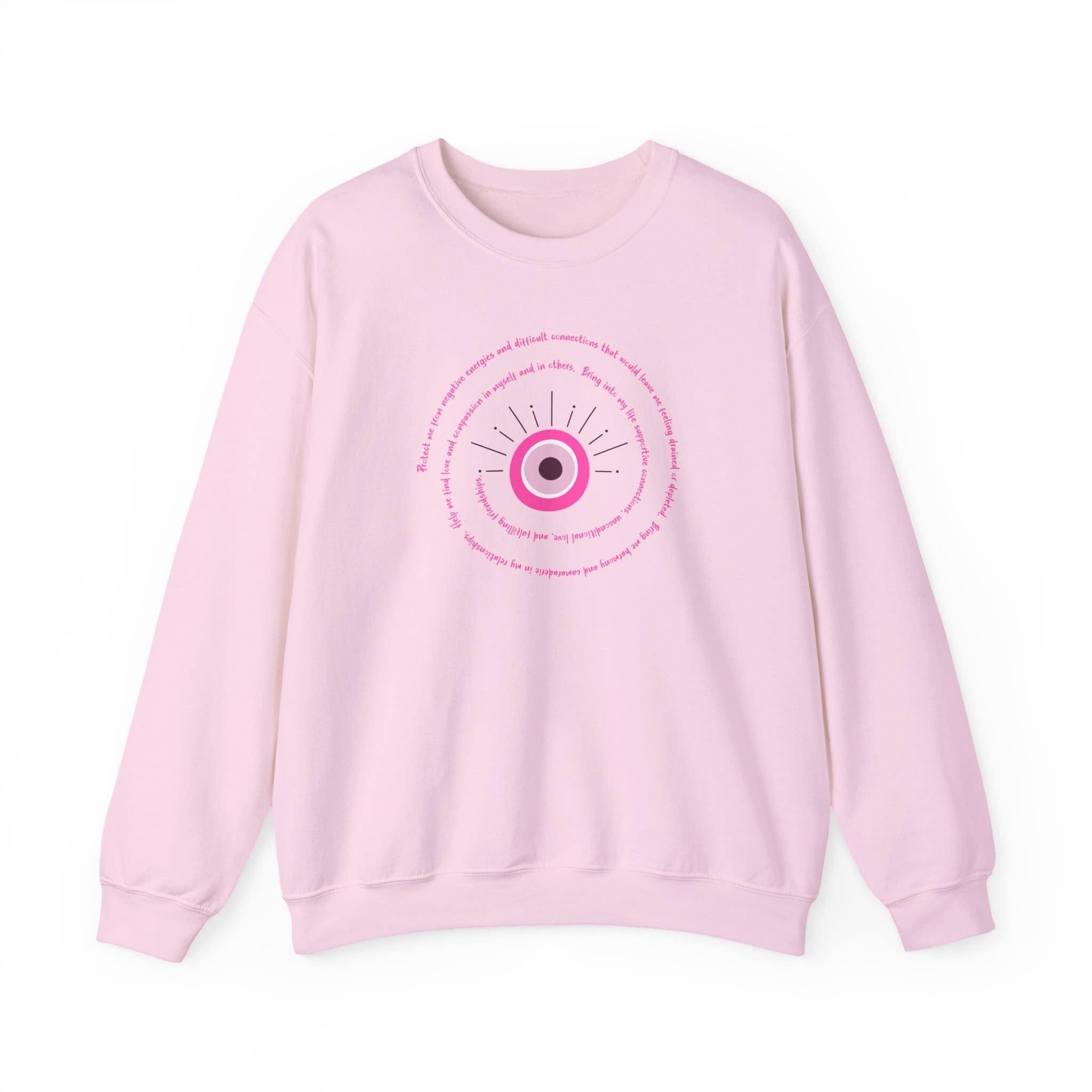 Pink Evil Eye Protection Crewneck Sweatshirt - Image 19