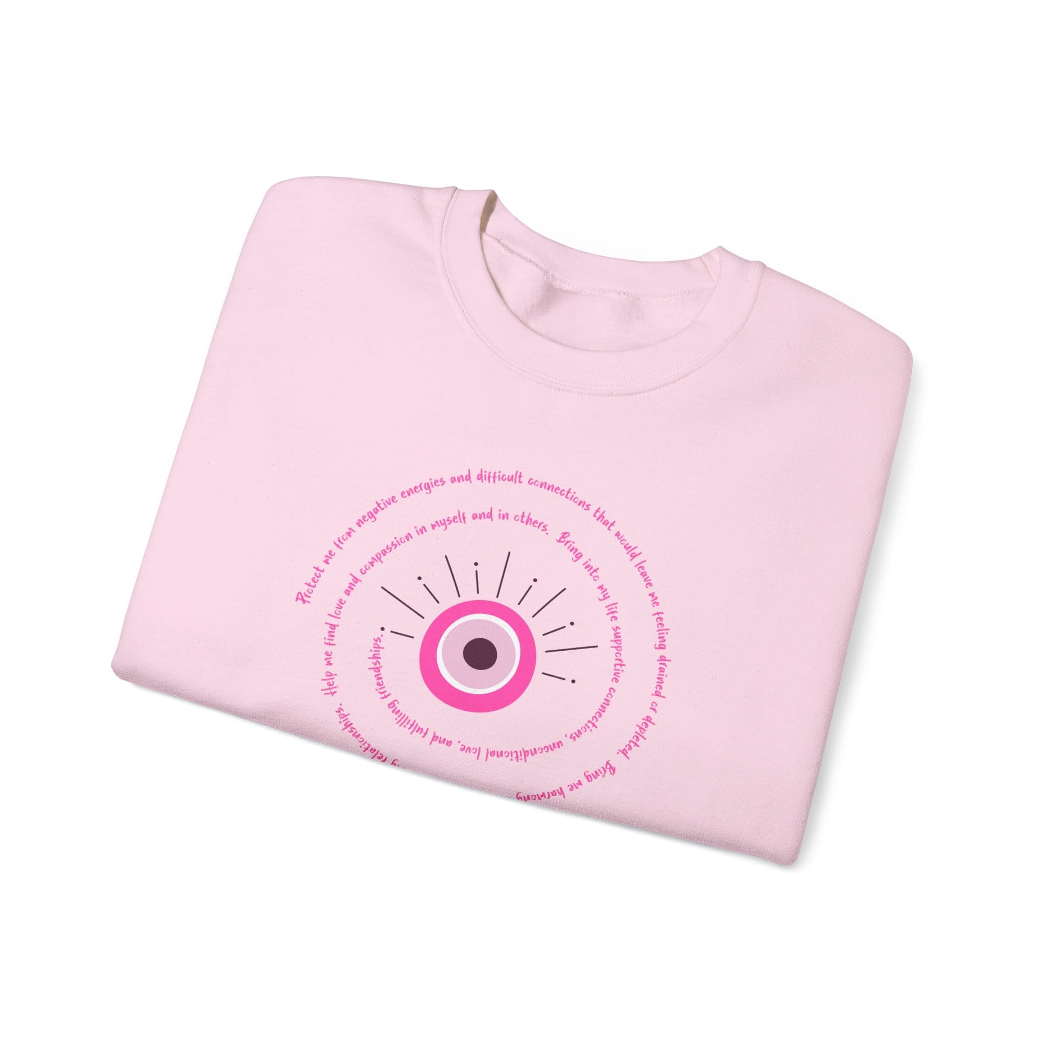 Pink Evil Eye Protection Crewneck Sweatshirt - Image 20
