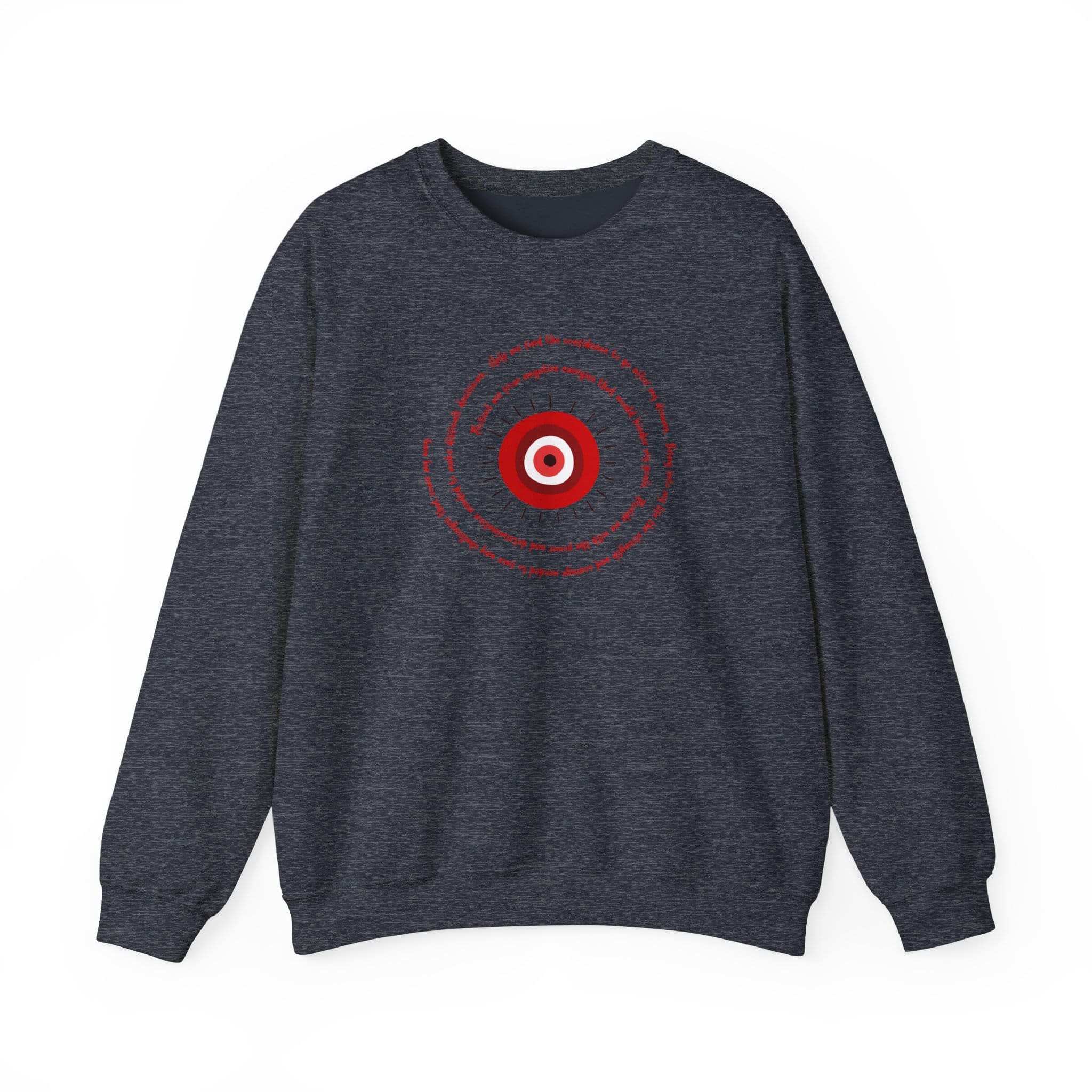 Red Evil Eye Protection Crewneck Sweatshirt - Image 3