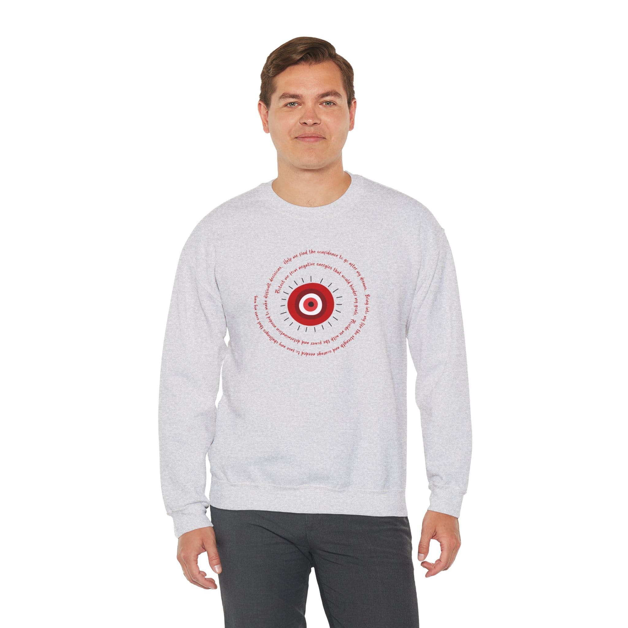 Red Evil Eye Protection Crewneck Sweatshirt - Image 18