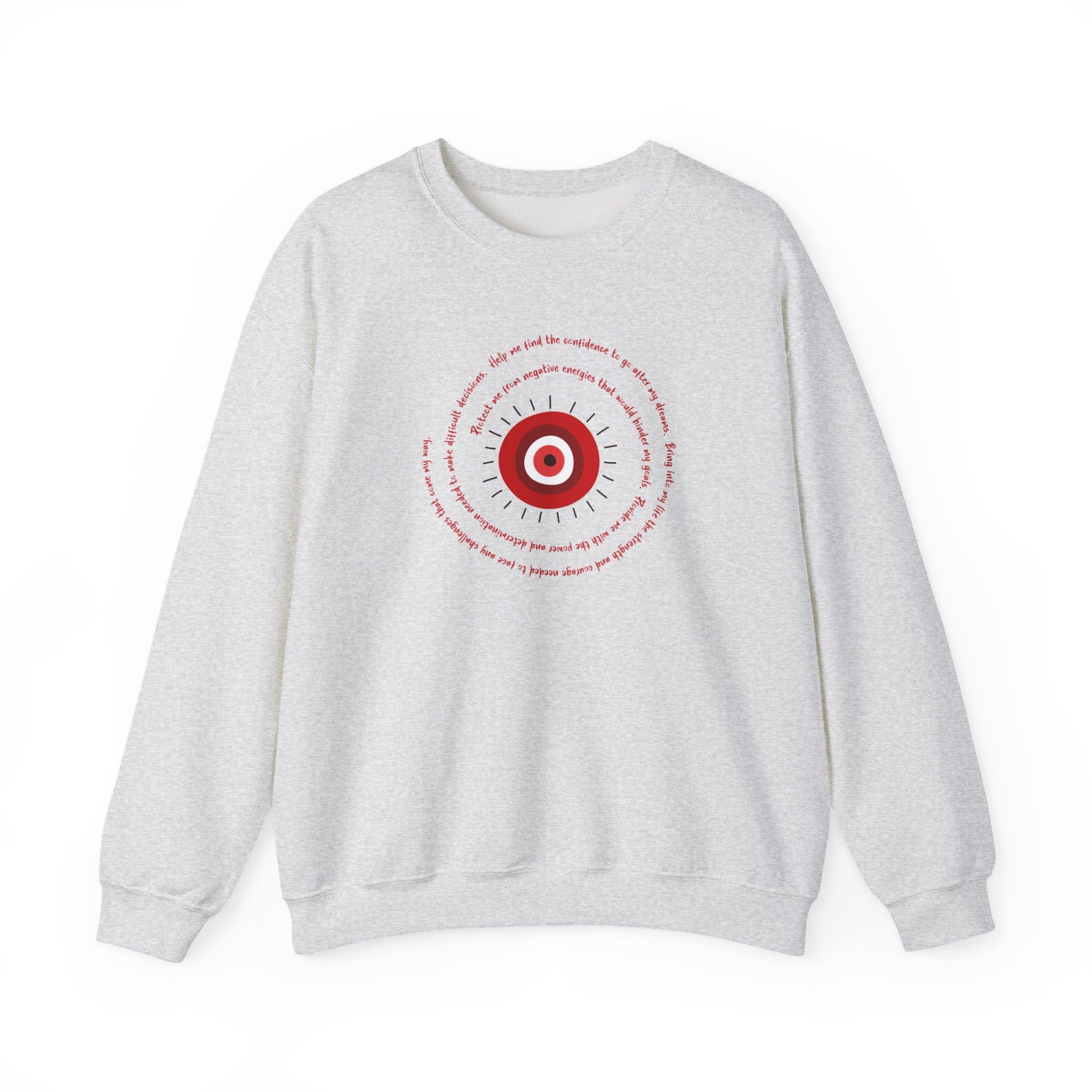 Red Evil Eye Protection Crewneck Sweatshirt - Image 15