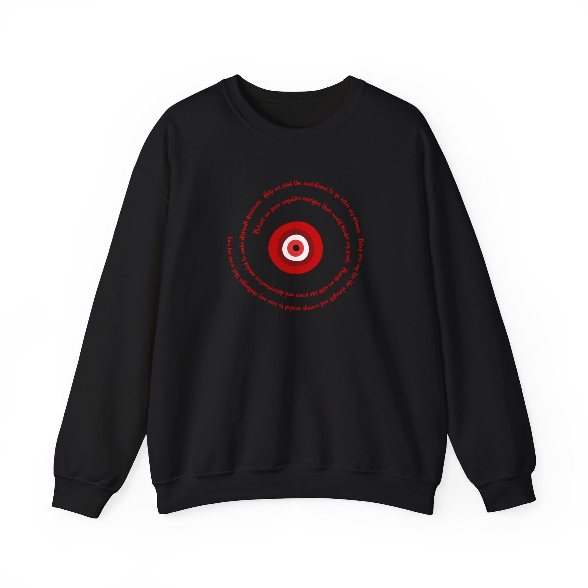 Red Evil Eye Protection Crewneck Sweatshirt - Image 7