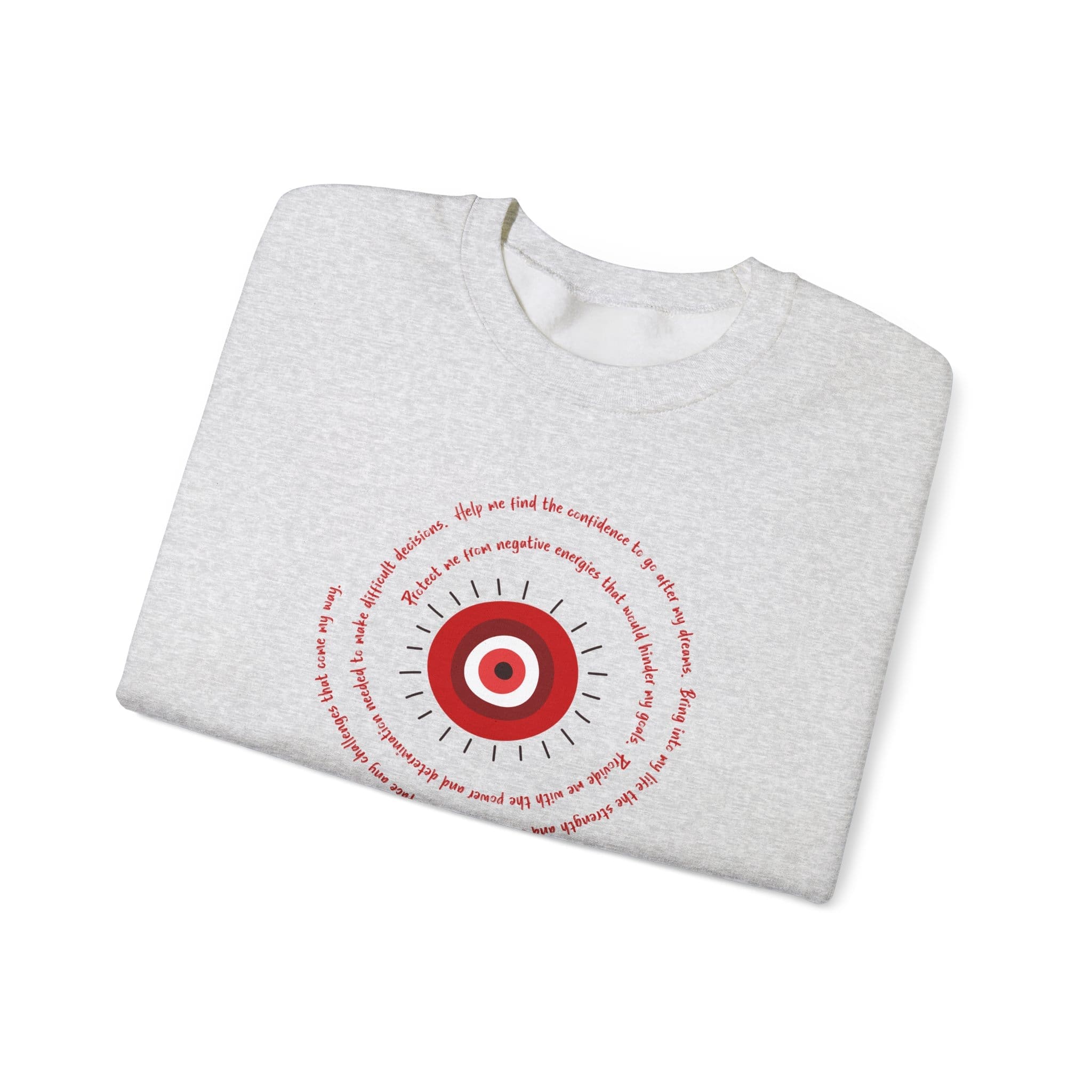 Red Evil Eye Protection Crewneck Sweatshirt - Image 16