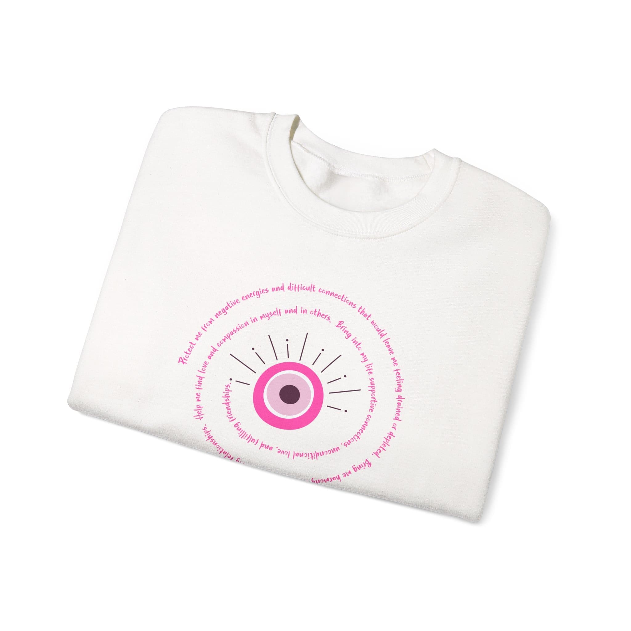 Pink Evil Eye Protection Crewneck Sweatshirt - Image 16
