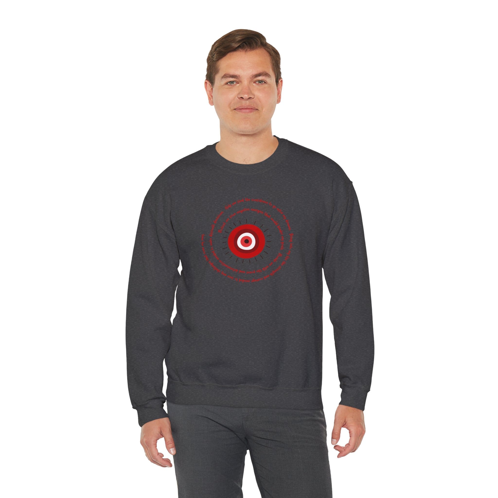 Red Evil Eye Protection Crewneck Sweatshirt - Image 14