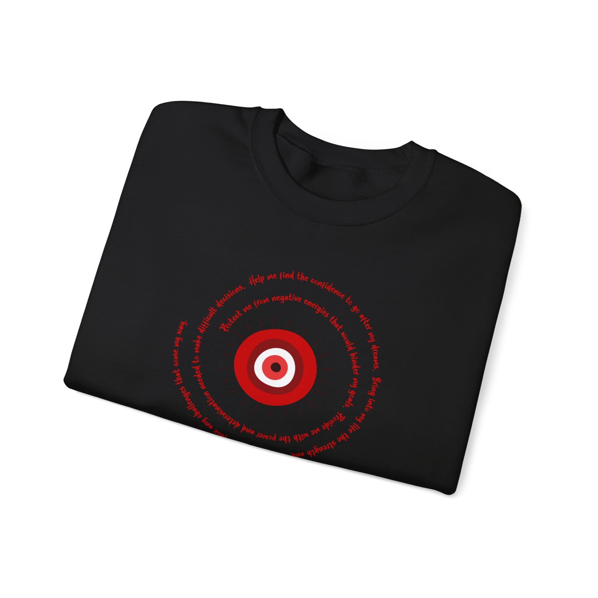 Red Evil Eye Protection Crewneck Sweatshirt - Image 8
