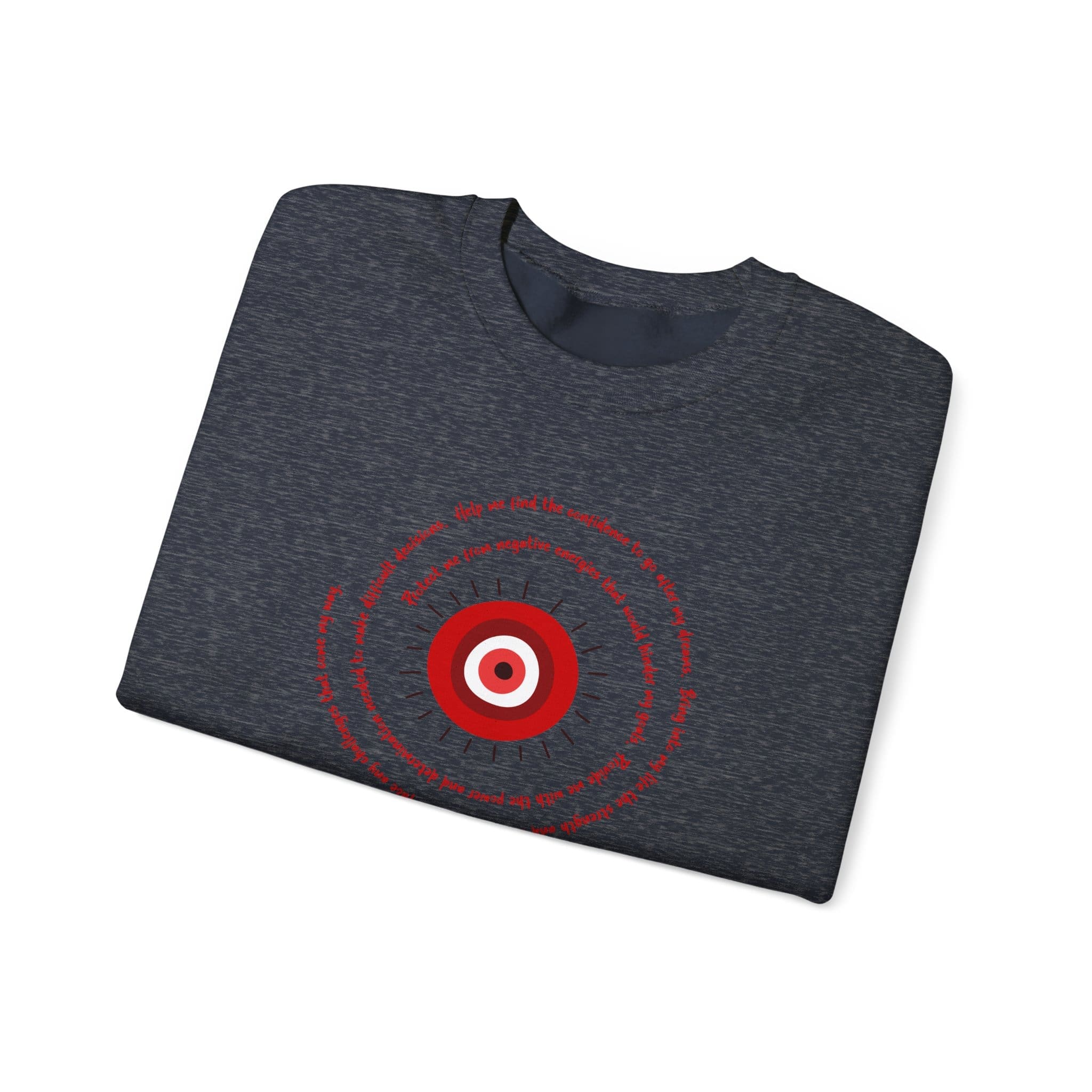 Red Evil Eye Protection Crewneck Sweatshirt - Image 4