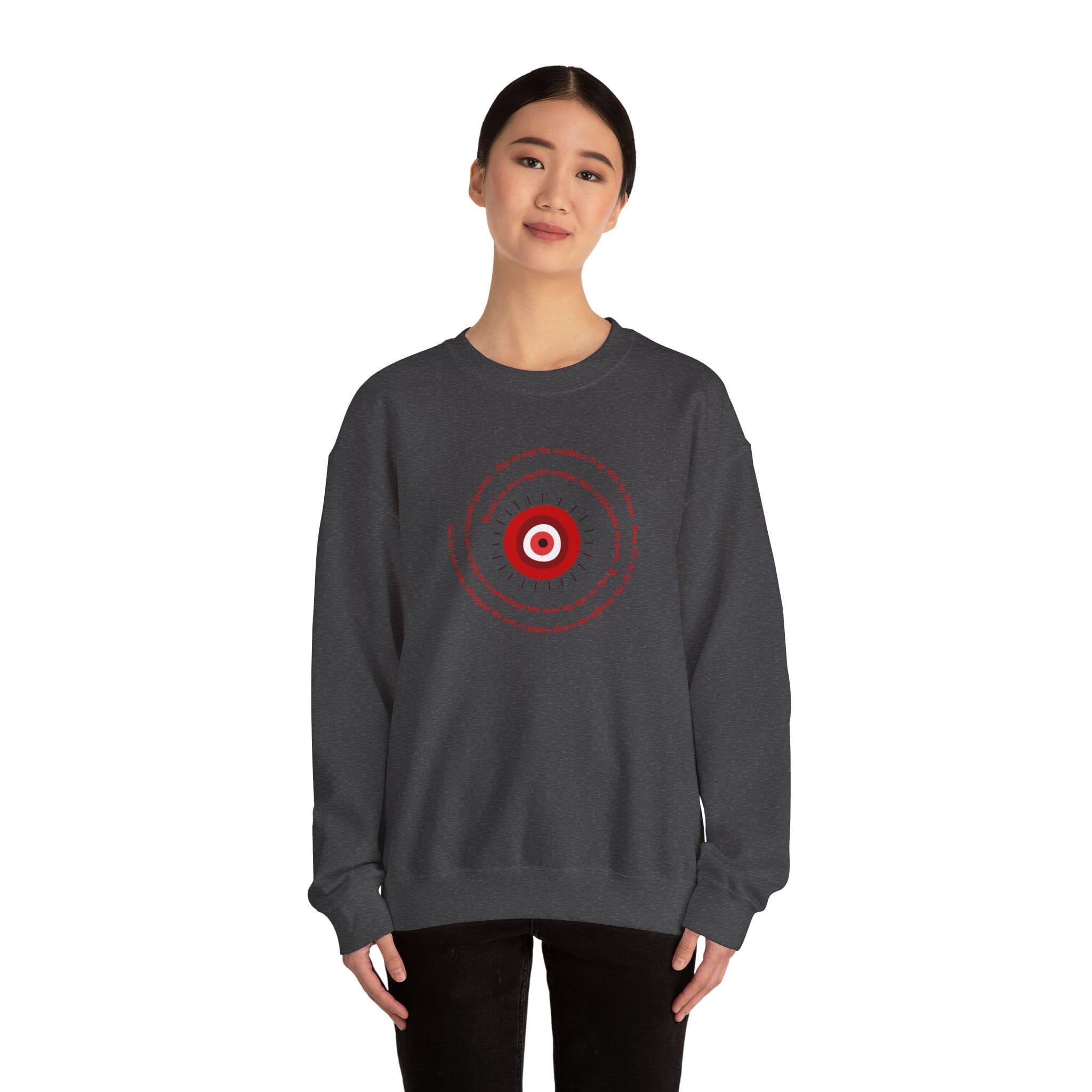 Red Evil Eye Protection Crewneck Sweatshirt - Image 13