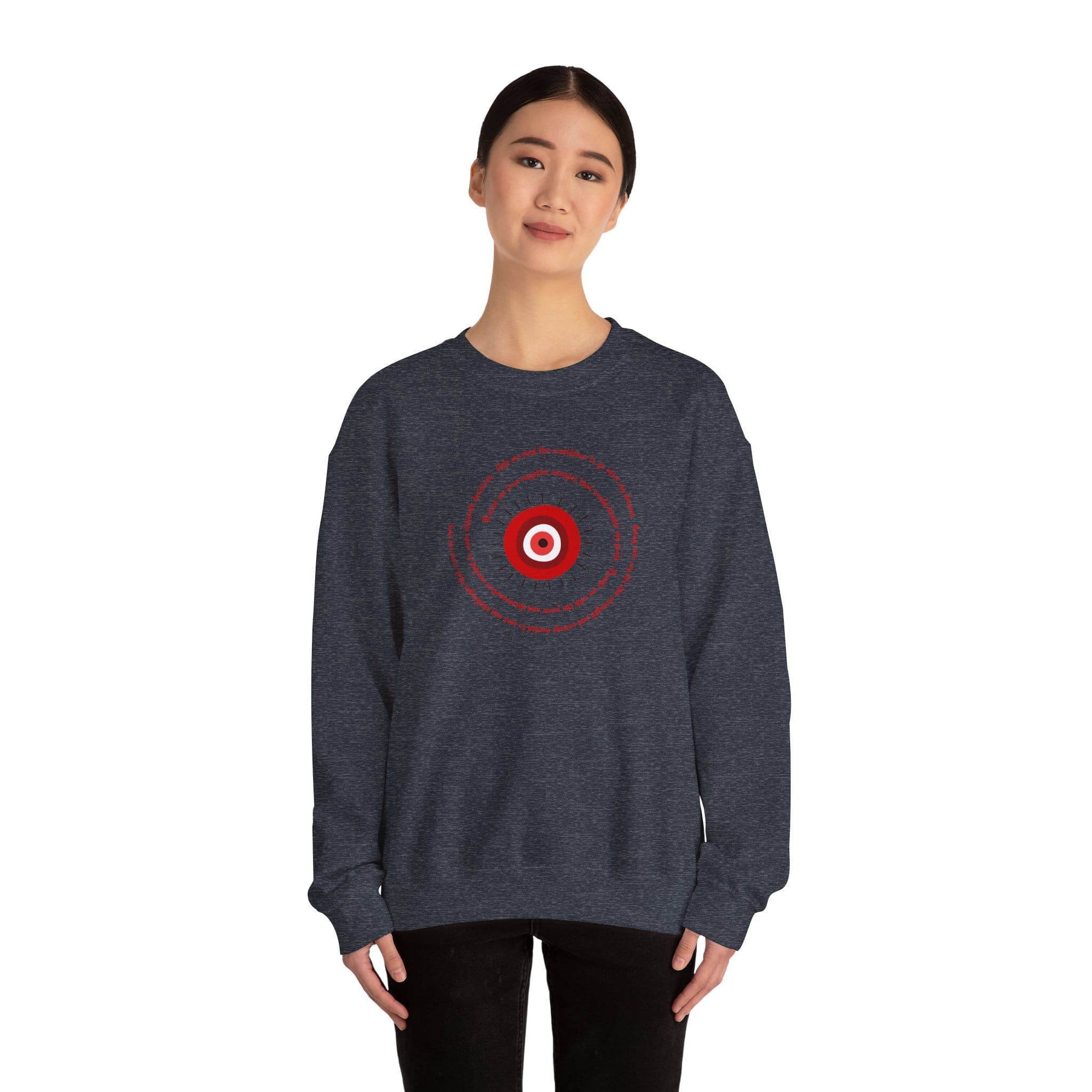 Red Evil Eye Protection Crewneck Sweatshirt - Image 5