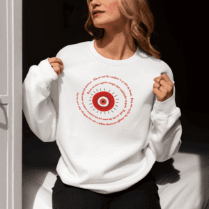 Red Evil Eye Protection Crewneck Sweatshirt